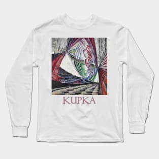 Positioning of Mobile Graphic Elements by Frantisek Kupka Long Sleeve T-Shirt